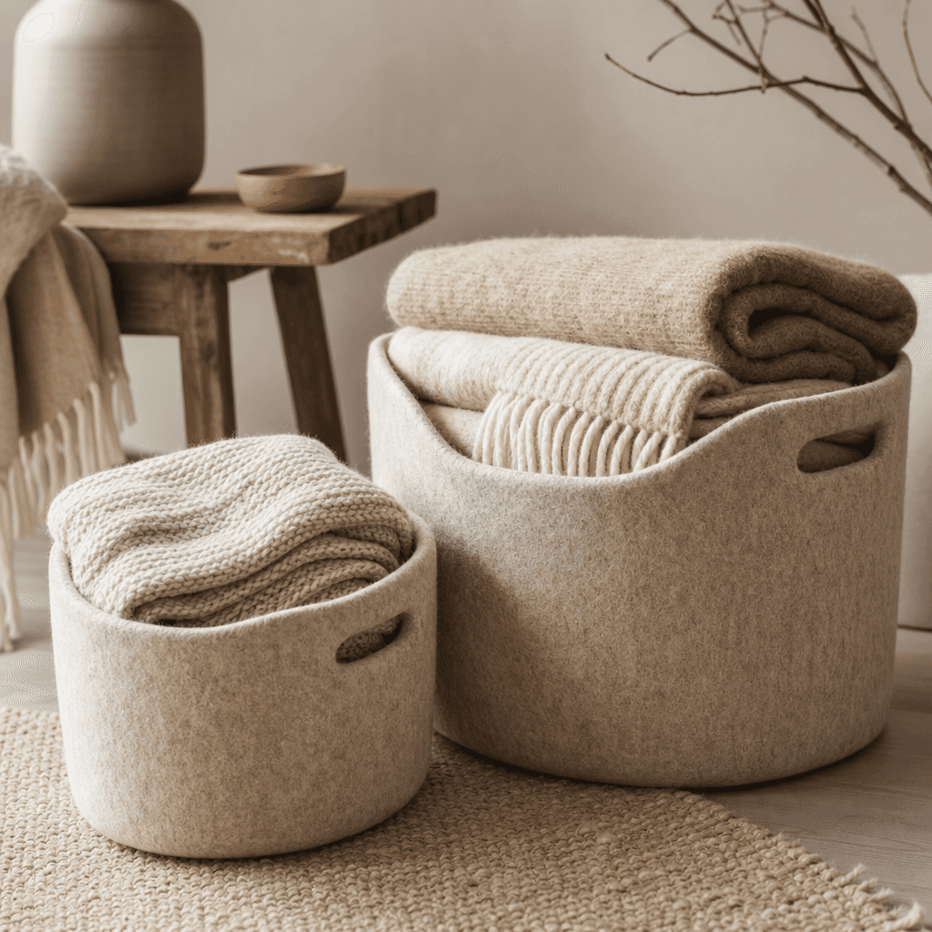 Wool Basket Duo